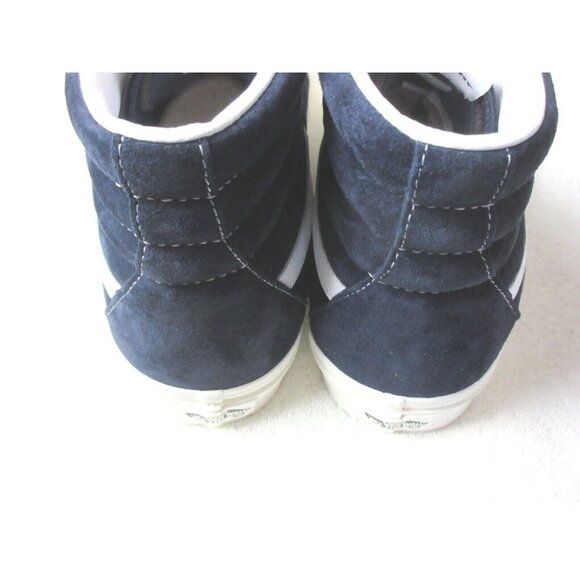 Vans Men's Sk8-Hi Pig Suede Parisian Night Blue True White Skate shoes Size NIB - Picture 5 of 5